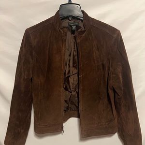 Brown suede jacket